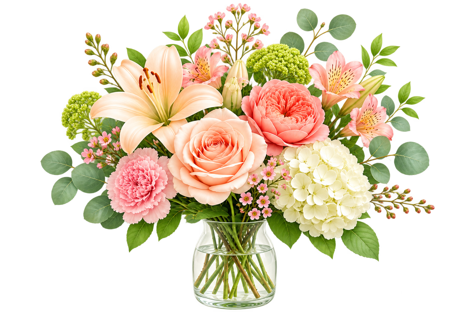 Fresh flower bouquet from a local florist