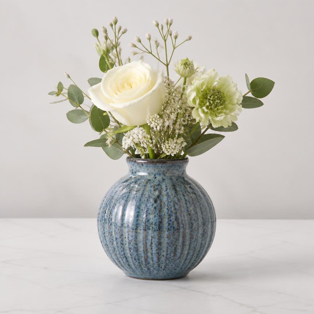 Ceramic Speckle Bud Vase