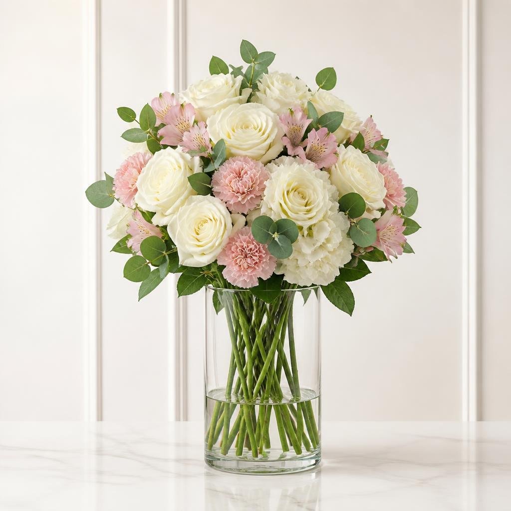 Clear Cylinder Glass Vase
