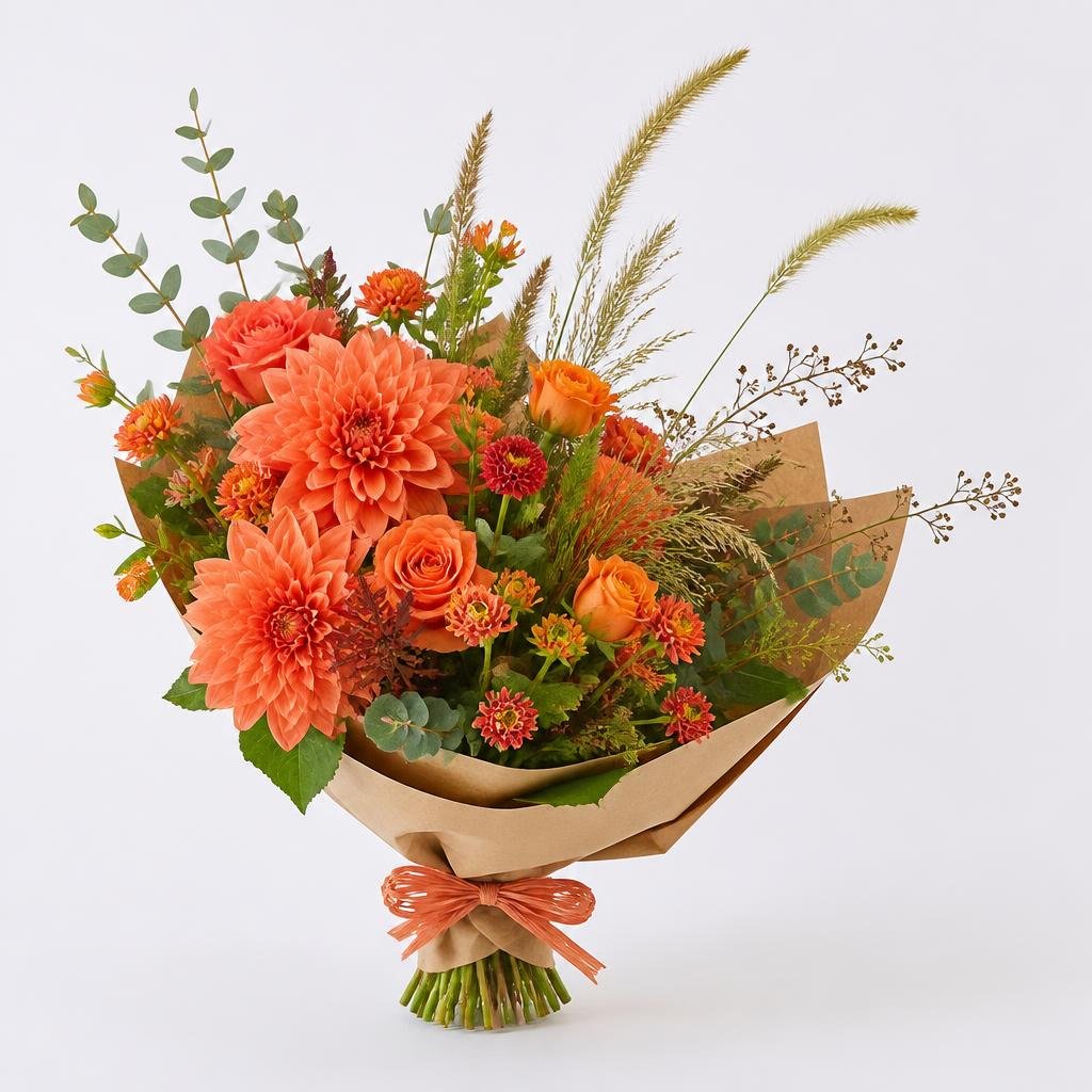 Coral Dahlia Garden Wrap
