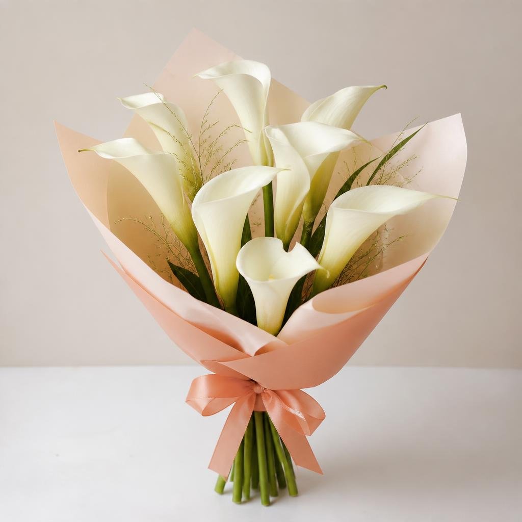 Ivory Calla Lily Stem Set
