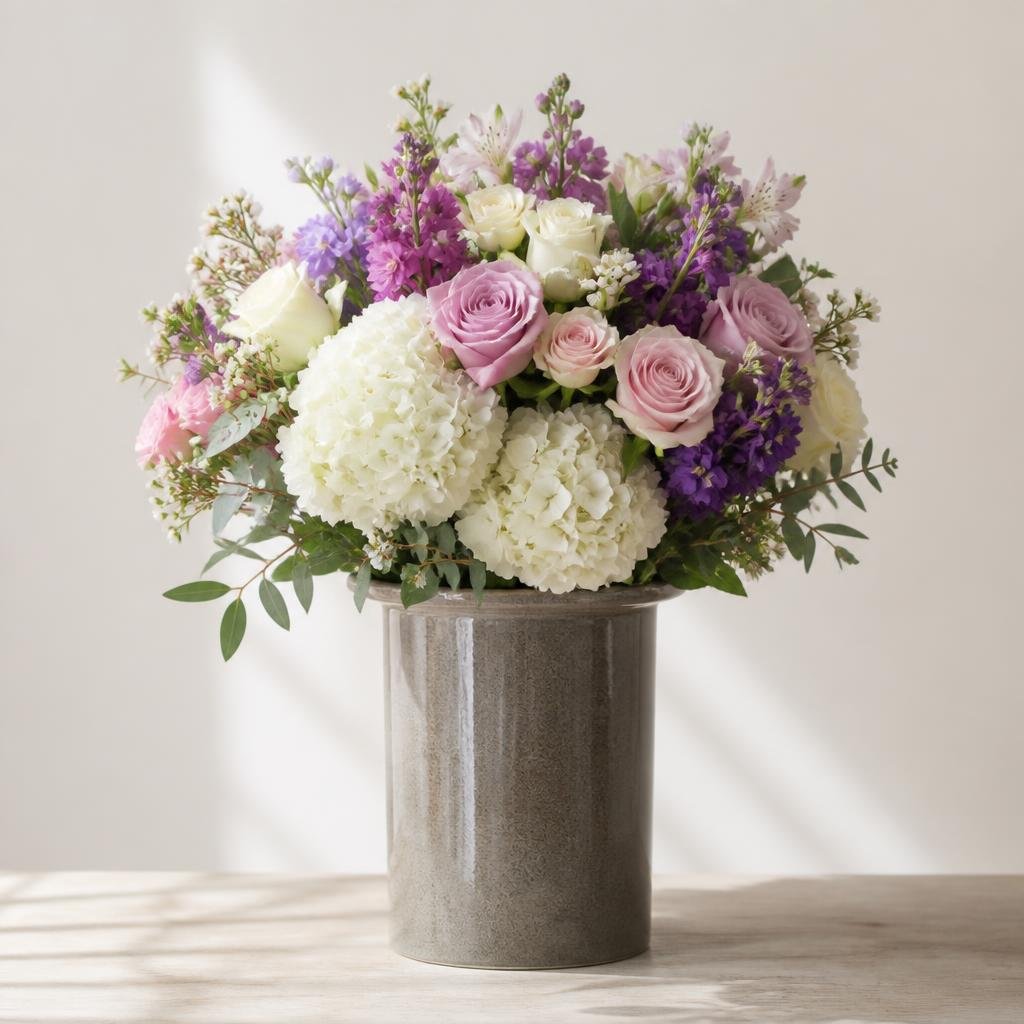 Stoneware Wide Mouth Vase