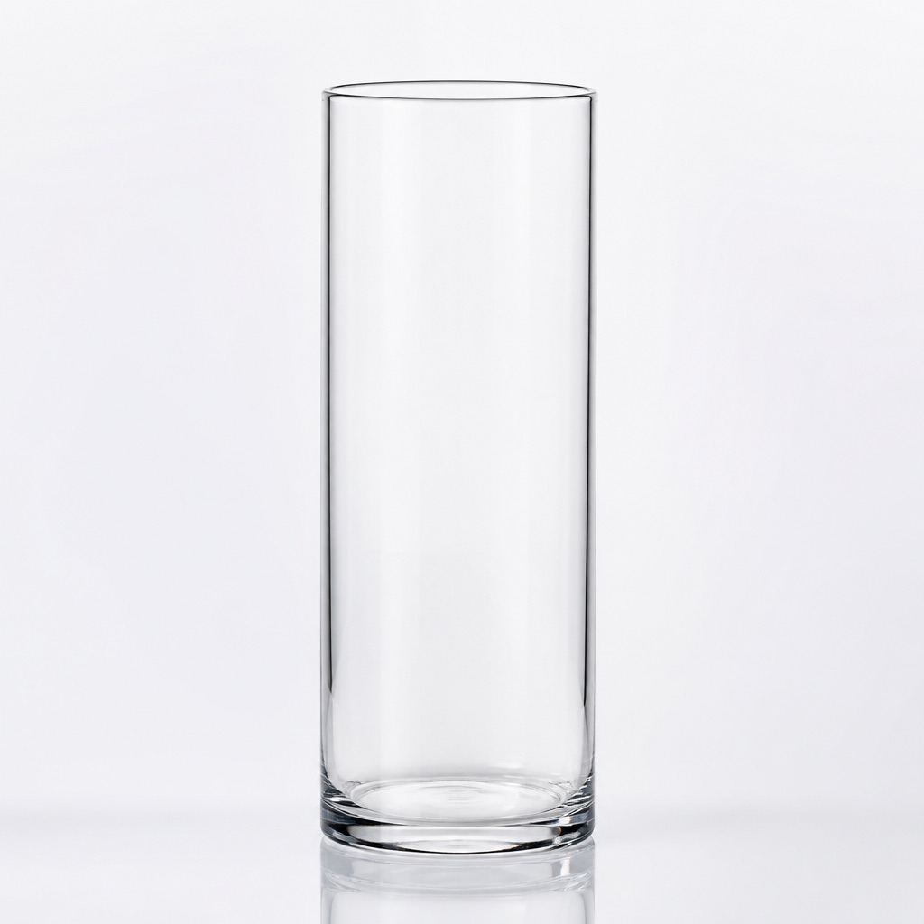 Clear Cylinder Glass Vase